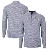 Los Angeles Dodgers Cutter & Buck Americana Logo Big & Tall Virtue Eco Pique Recycled Quarter-Zip Pullover Top - MLB