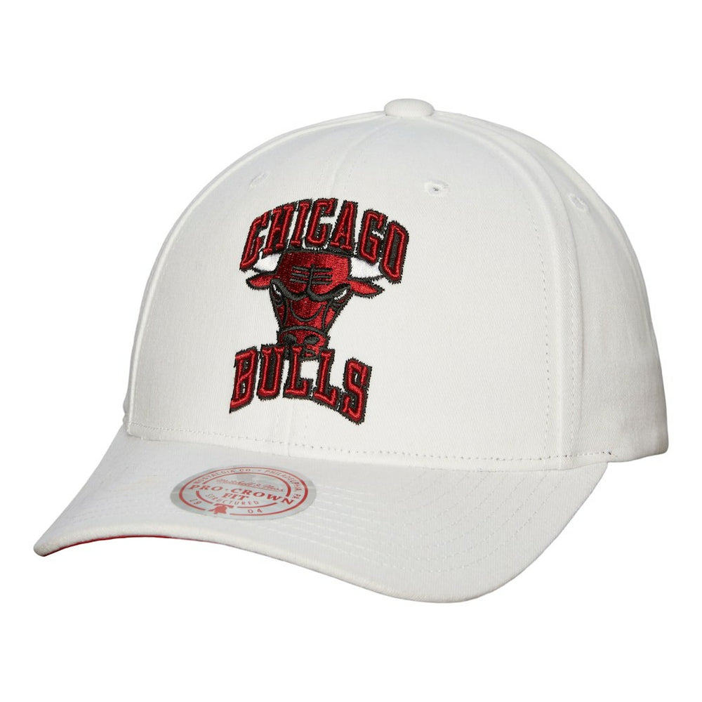 Chicago Bulls Hardwood Classics All In Retro Snapback Hat White - NBA