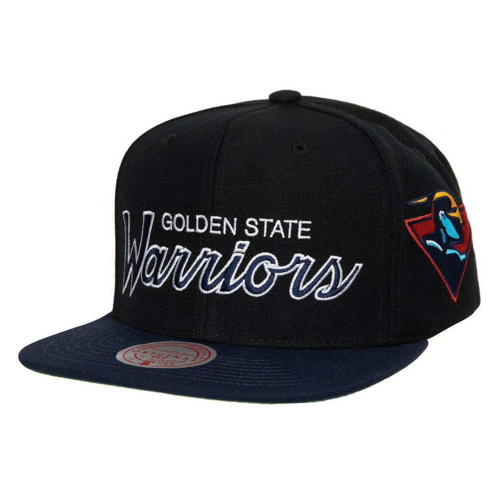 Golden State Warriors Hardwood Classics MVP Team Script 2.0 Snapback Hat Black - NBA