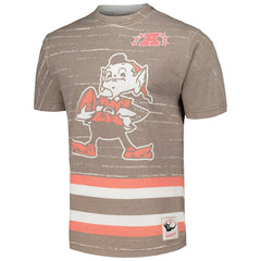 Cleveland Browns Jumbotron 3.0 T-Shirt Brown | Mitchell & Ness