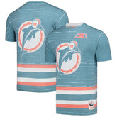 Miami Dolphins Jumbotron 3.0 T-Shirt Aqua | Mitchell & Ness