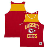 Kansas City Chiefs Heritage Colorblock Tank Top Red/Gold | Mitchell & Ness