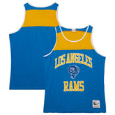 Los Angeles Rams Gridiron Classics Heritage Colorblock Tank Top Royal/Gold | Mitchell & Ness