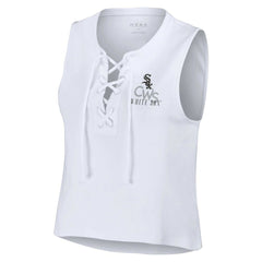 Chicago White Sox WEAR by Erin Andrews Women's Lace-Up Tank Top - MLB