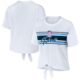 Minnesota Twins WEAR by Erin Andrews Women's Front Tie T-Shirt - MLB