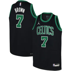 Jaylen Brown Boston Celtics Jordan Brand Youth Swingman Jersey Statement Edition Black - NBA