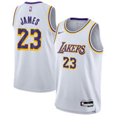 LeBron James Los Angeles Lakers Youth Swingman Jersey Association Edition White - NBA
