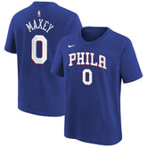 Tyrese Maxey Philadelphia 76ers Youth Icon Name & Number T-Shirt Royal - NBA