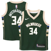 Giannis Antetokounmpo Milwaukee Bucks Preschool Swingman Player Jersey Icon Edition Hunter Green - NBA