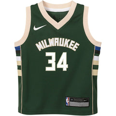 Giannis Antetokounmpo Milwaukee Bucks Preschool Swingman Player Jersey Icon Edition Hunter Green - NBA