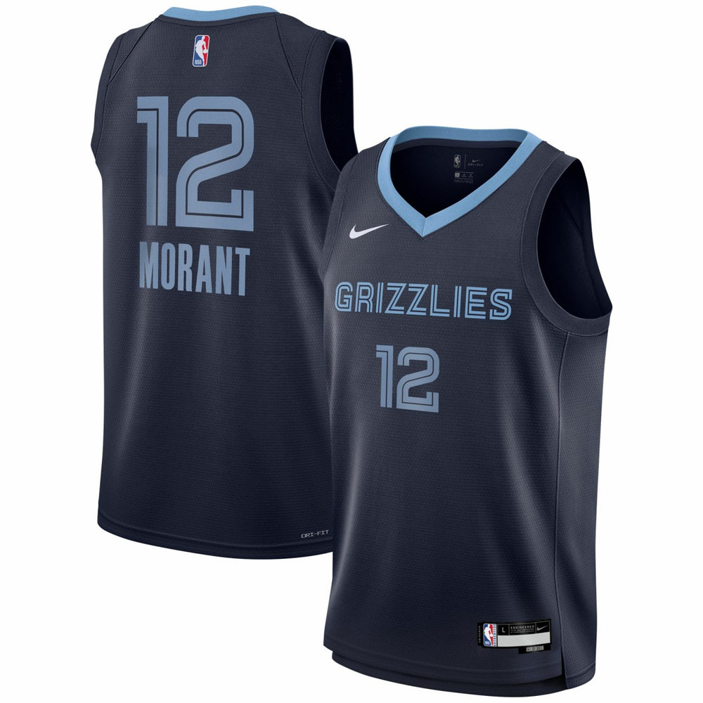 Ja Morant Memphis Grizzlies Youth Swingman Jersey Icon Edition Navy - NBA