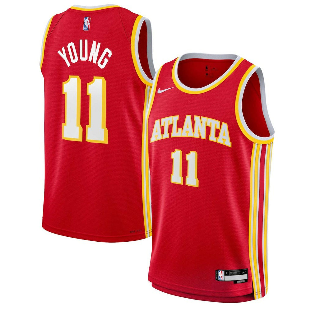 Trae Young Atlanta Hawks Youth Swingman Jersey Icon Edition Red - NBA