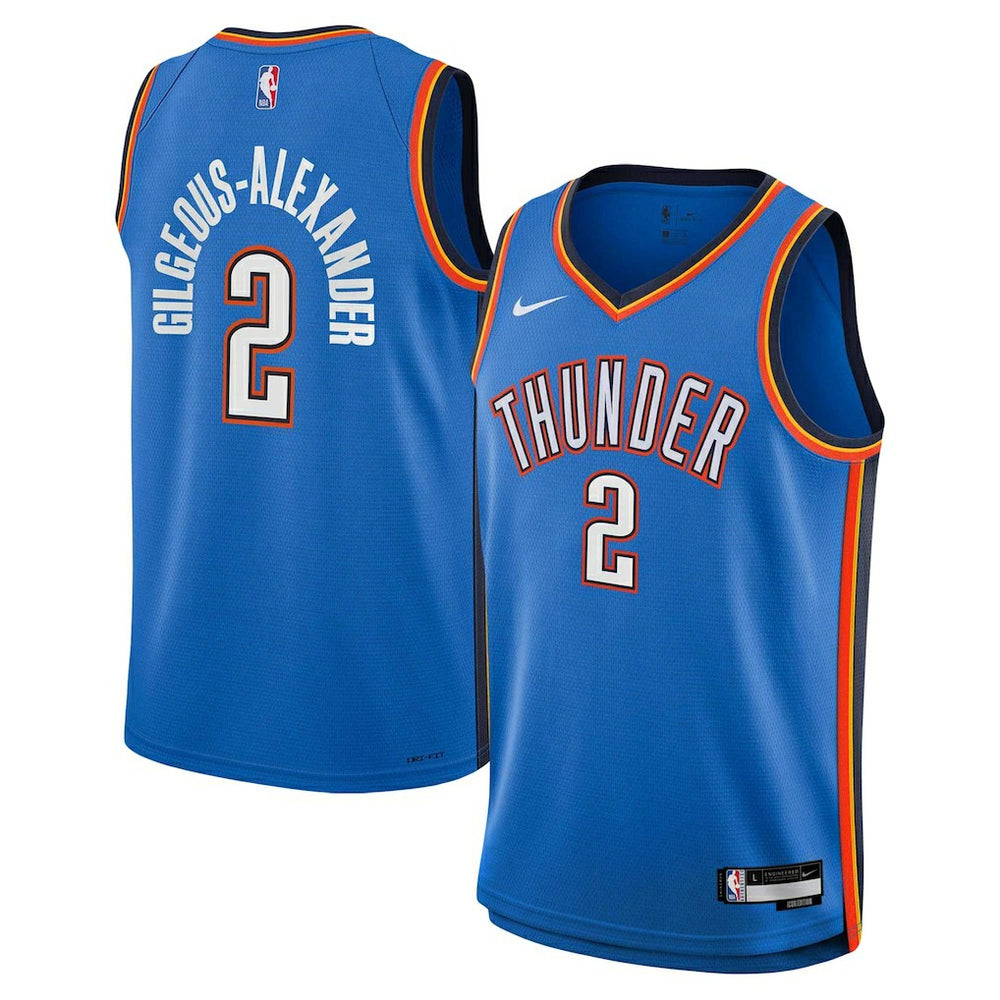 Shai Gilgeous-Alexander Oklahoma City Thunder Youth Swingman Jersey Icon Editi- Blue - NBA