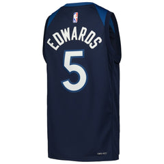 Anthony Edwards Minnesota Timberwolves Youth Swingman Jersey Icon Edition Navy - NBA