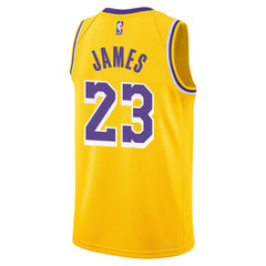 LeBron James Los Angeles Lakers Youth Swingman Jersey Icon Edition Gold - NBA