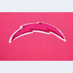 Los Angeles Chargers Pro Standard Women's Triple Pink Cropped Pullover Hoodie | NFL