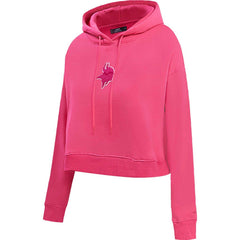 Minnesota Vikings Pro Standard Women's Triple Pink Cropped Pullover Hoodie | NFL