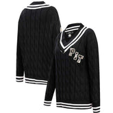 Pittsburgh Steelers Pro Standard Women's Prep V-Neck Pullover Sweater Black | NFL