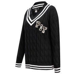 Pittsburgh Steelers Pro Standard Women's Prep V-Neck Pullover Sweater Black | NFL