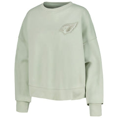 Arizona Cardinals Pro Standard Women's Oversized Cropped Neutral Pullover Sweatshirt Light Green | NFL