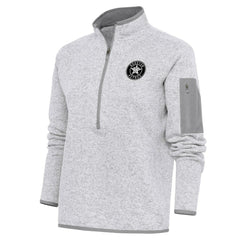 Houston Astros Antigua Women's Brushed Metallic Fortune Half-Zip Pullover Jacket - MLB