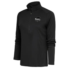Philadelphia Phillies Antigua Women's Brushed Metallic Tribute Half-Zip Pullover Top - MLB