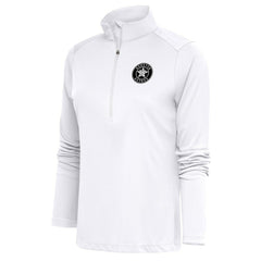 Houston Astros Antigua Women's Brushed Metallic Tribute Half-Zip Pullover Top - MLB