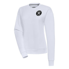 Houston Astros Antigua Women's Brushed Metallic Victory Pullover Sweatshirt - MLB