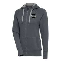 Philadelphia Phillies Antigua Women's Brushed Metallic Victory Full-Zip Hoodie - MLB