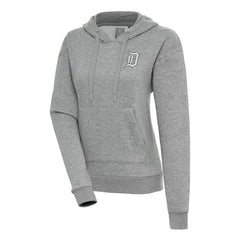 Detroit Tigers Antigua Women's Brushed Metallic Victory Pullover Hoodie - MLB