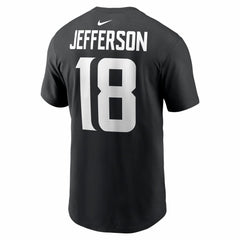 Justin Jefferson Minnesota Vikings Name & Number T-Shirt Black | Nike for Sale