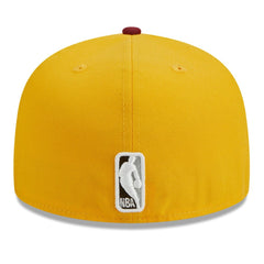 Boston Celtics Fall Leaves 2-Tone 59FIFTY Fitted Hat Yellow/Red - NBA