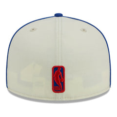 Philadelphia 76ers Piping 2-Tone 59FIFTY Fitted Hat Cream/Royal - NBA