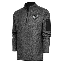 Milwaukee Brewers Antigua Metallic Fortune Quarter-Zip Pullover Jacket - MLB