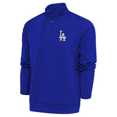 Los Angeles Dodgers Antigua Metallic Generation Quarter-Zip Pullover Top - MLB
