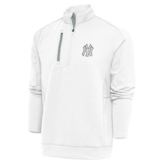 New York Yankees Antigua Metallic Generation Quarter-Zip Pullover Top - MLB