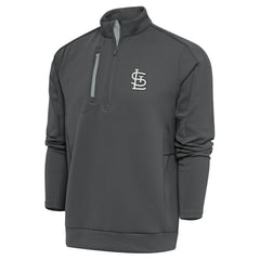St. Louis Cardinals Antigua Metallic Generation Quarter-Zip Pullover Top - MLB