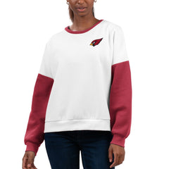Arizona Cardinals G-III 4Her by Carl Banks Women's A-Game Pullover Sweatshirt White | NFL