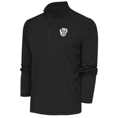 Milwaukee Brewers Antigua Metallic Tribute Quarter-Zip Top - MLB