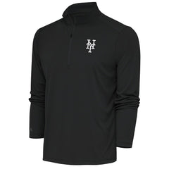 New York Mets Antigua Metallic Tribute Quarter-Zip Top - MLB