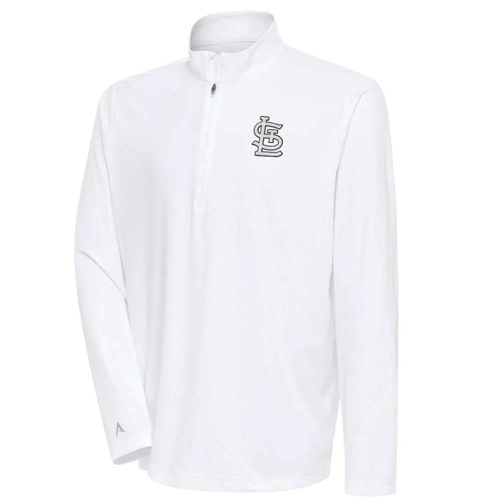 St. Louis Cardinals Antigua Metallic Tribute Quarter-Zip Top - MLB