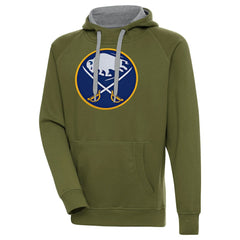 Buffalo Sabres Antigua Victory Pullover Hoodie - Olive - NHL