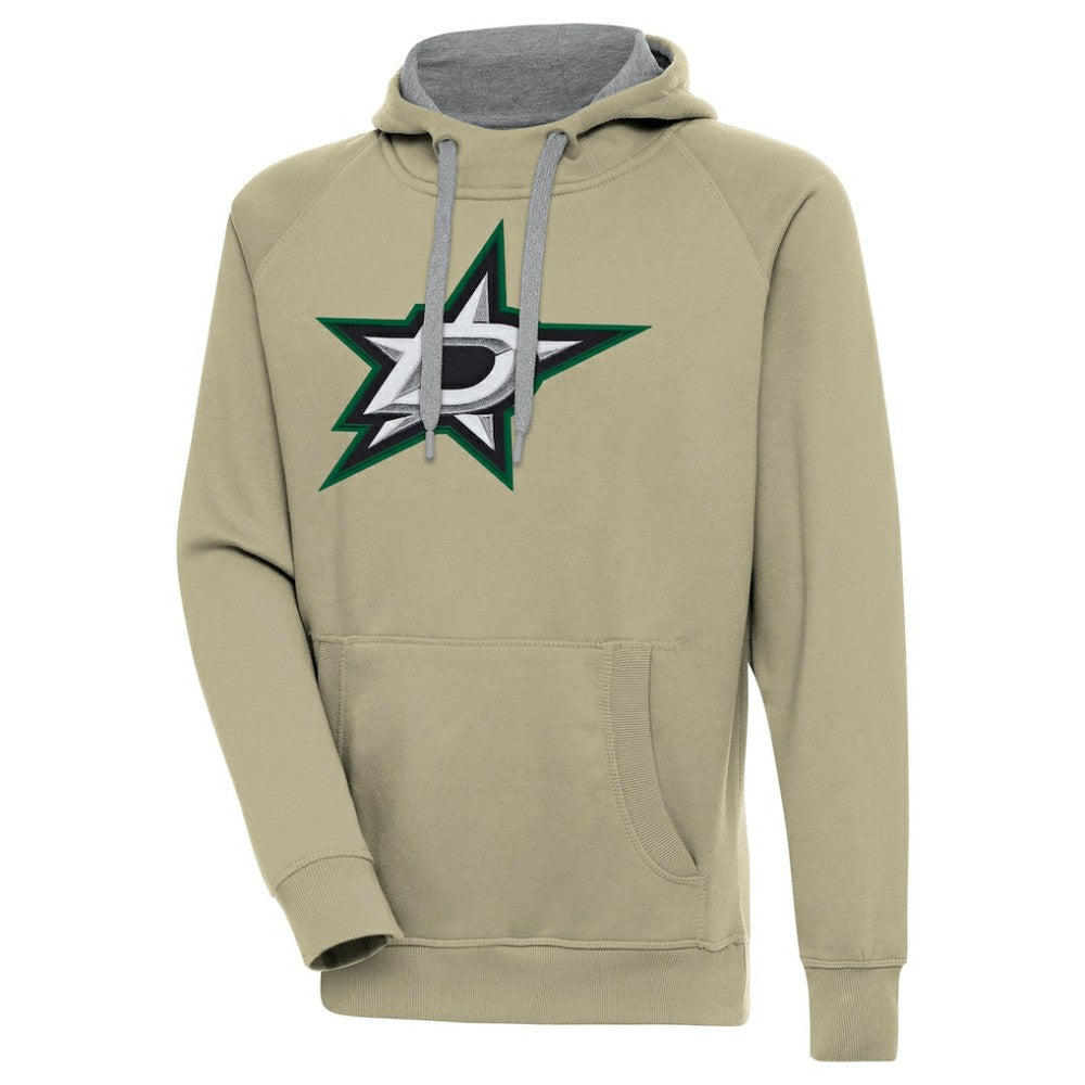 Dallas Stars Antigua Victory Pullover Hoodie - Khaki - NHL