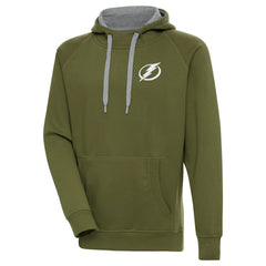 Tampa Bay Lightning Antigua Victory Pullover Hoodie - Olive - NHL
