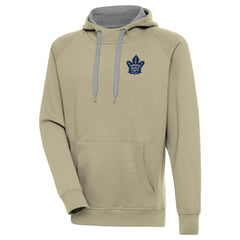 Toronto Maple Leafs Antigua Victory Pullover Hoodie - Khaki - NHL