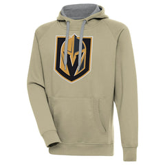 Vegas Golden Knights Antigua Victory Pullover Hoodie - Khaki - NHL
