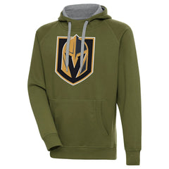 Vegas Golden Knights Antigua Victory Pullover Hoodie - Olive - NHL