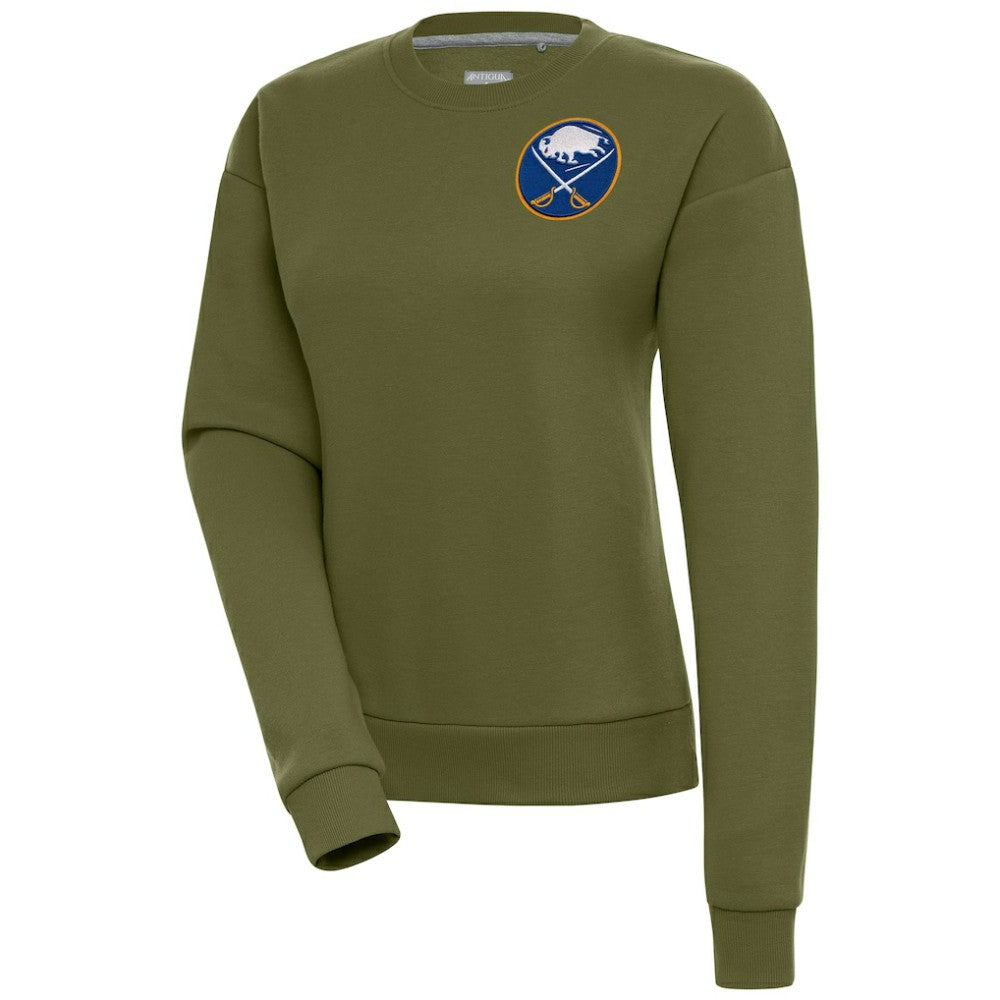 Buffalo Sabres Antigua Women's Victory Pullover Sweatshirt - Olive - NHL