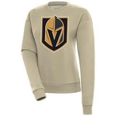Vegas Golden Knights Antigua Women's Victory Pullover Sweatshirt - Khaki - NHL