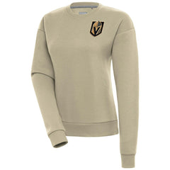 Vegas Golden Knights Antigua Women's Victory Pullover Sweatshirt - Khaki - NHL